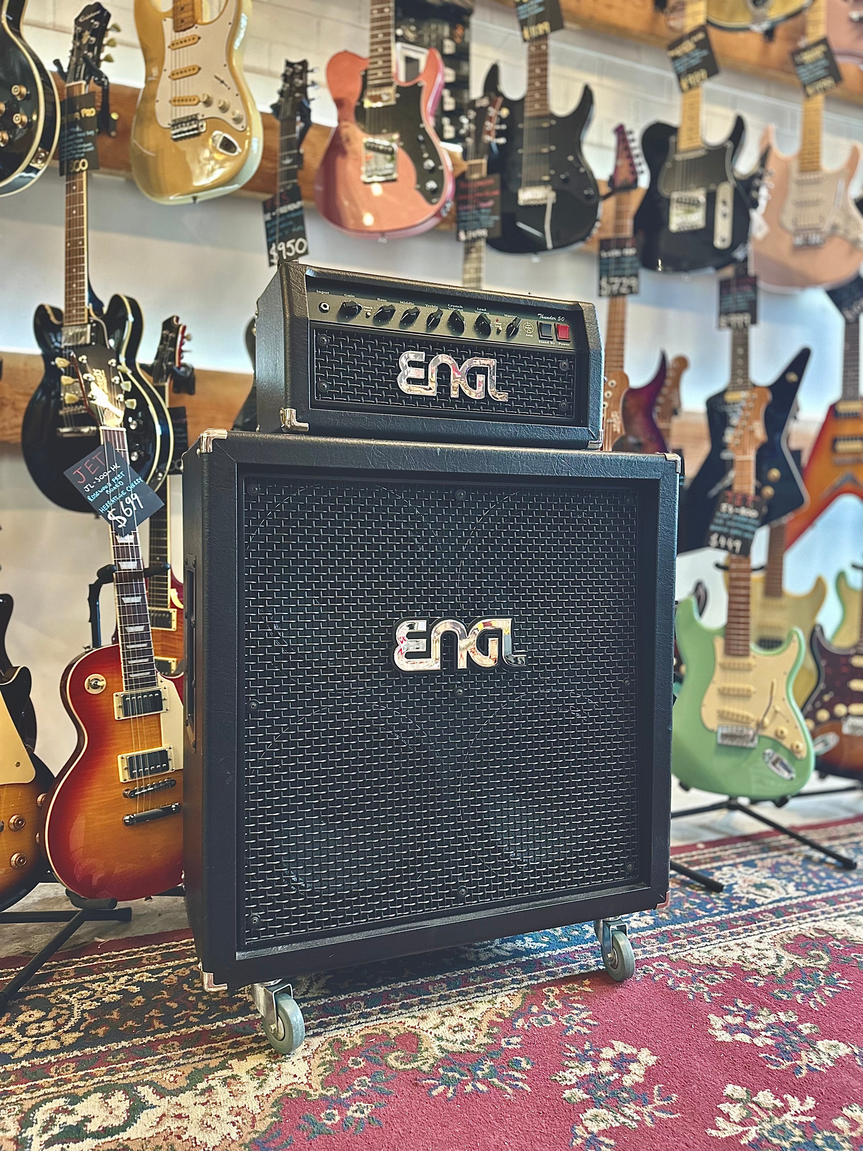 ENGL | Thunder 50 | Head + 4x12 Cabinet | Footswitch | Pre-Loved ENGL | Thunder 50 | Head + 4x12 Cabinet | Footswitch | Pre-Loved
